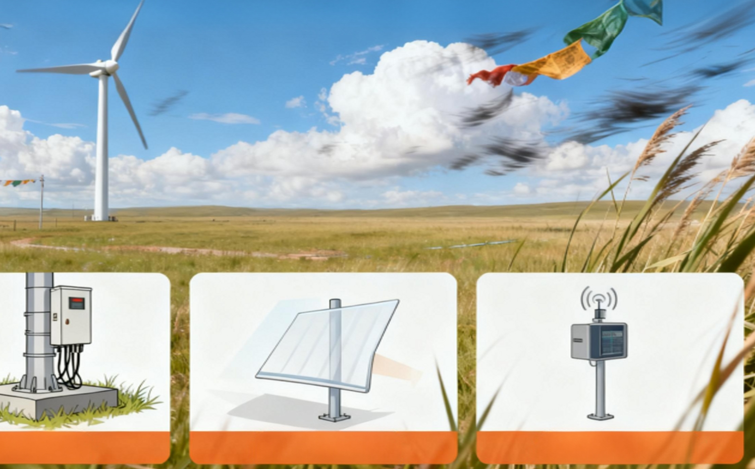 牧区发电系统别大风天停机！3 招防风，稳供饮水照明